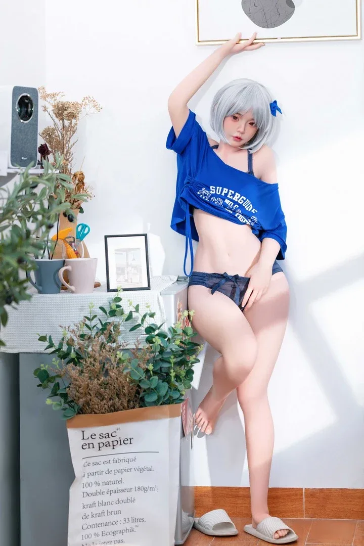J007: 155cm A-Cup Realistic Silicone Head TPE Body Sex Doll-FU Doll view 7