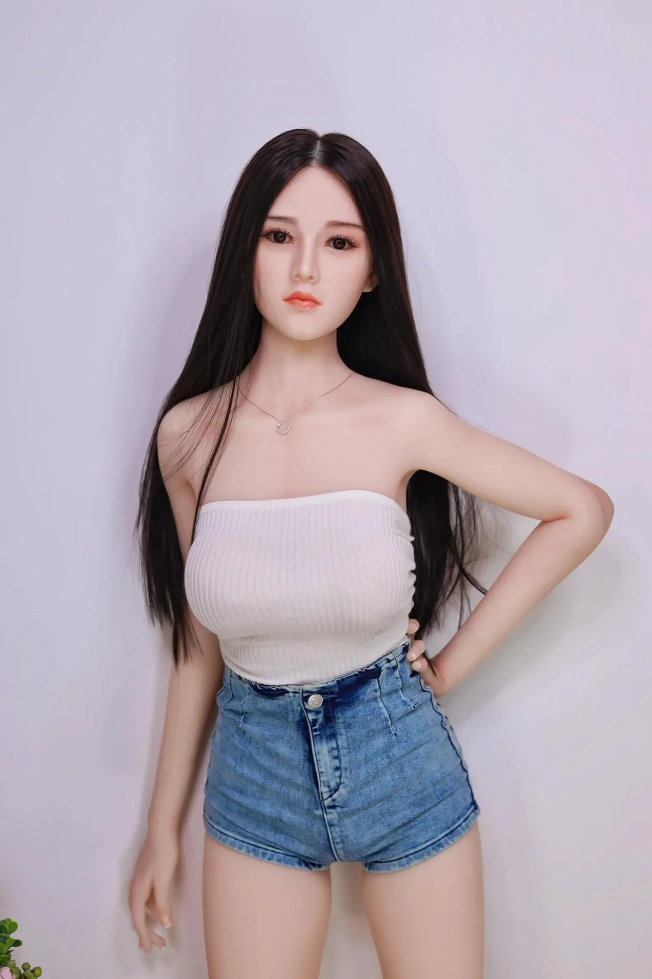 H1: JYDoll 157cm D-Cup Realistic Silicone Head TPE Body Sex Doll view 2