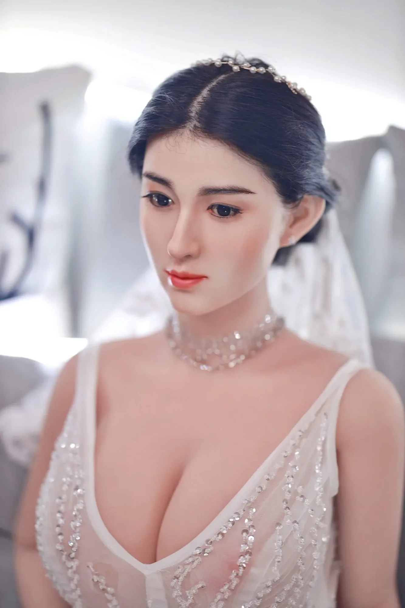 Gia: JYDoll 161cm D-Cup Realistic Silicone Head TPE Body Sex Doll