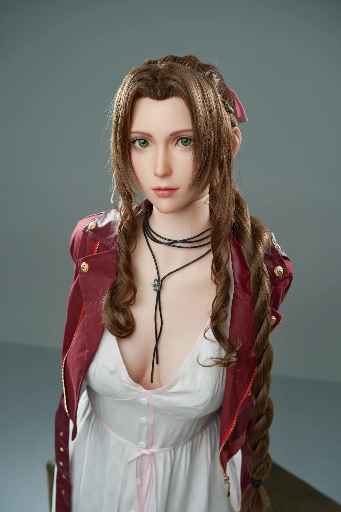 Aerith: 167cm D-Cup Cosplay Silicone Sex Doll-Game Lady view 8
