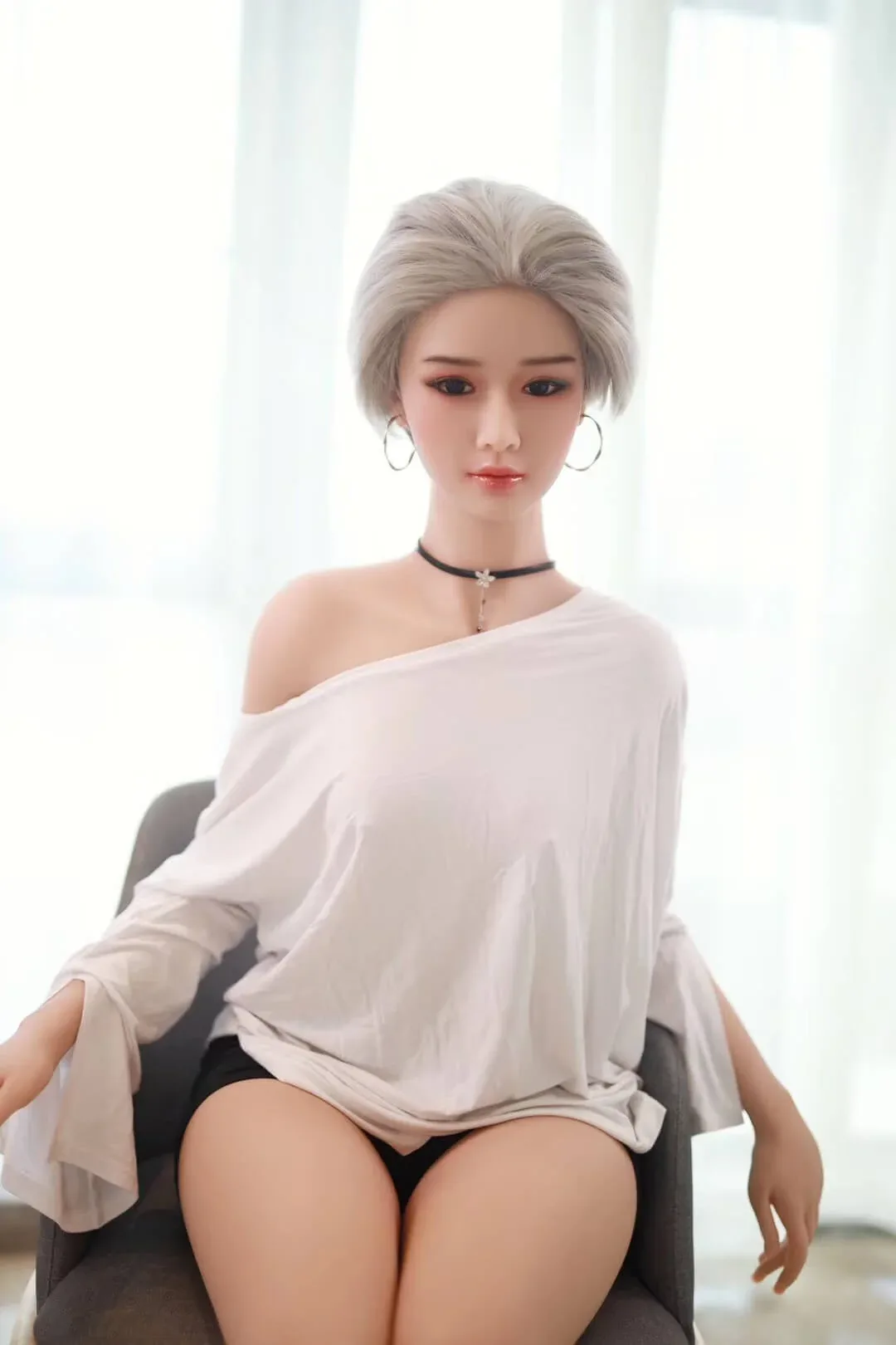 Nicole: JYDoll 163cm D-Cup Realistic Silicone Head TPE Body Sex Doll