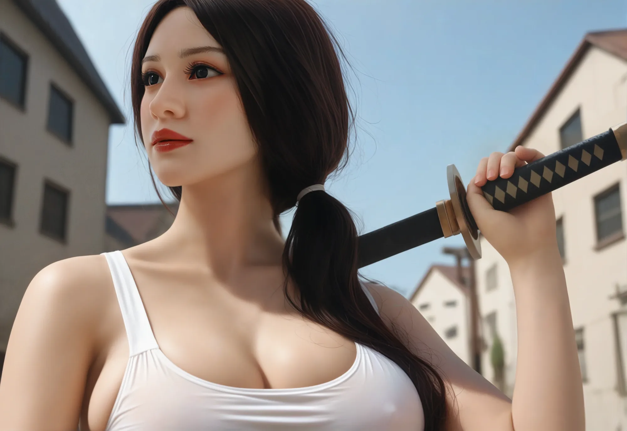 #AB5: 153cm J-Cup Lifelike TPE Body Silicone Head Sex Doll-Aibei view 7