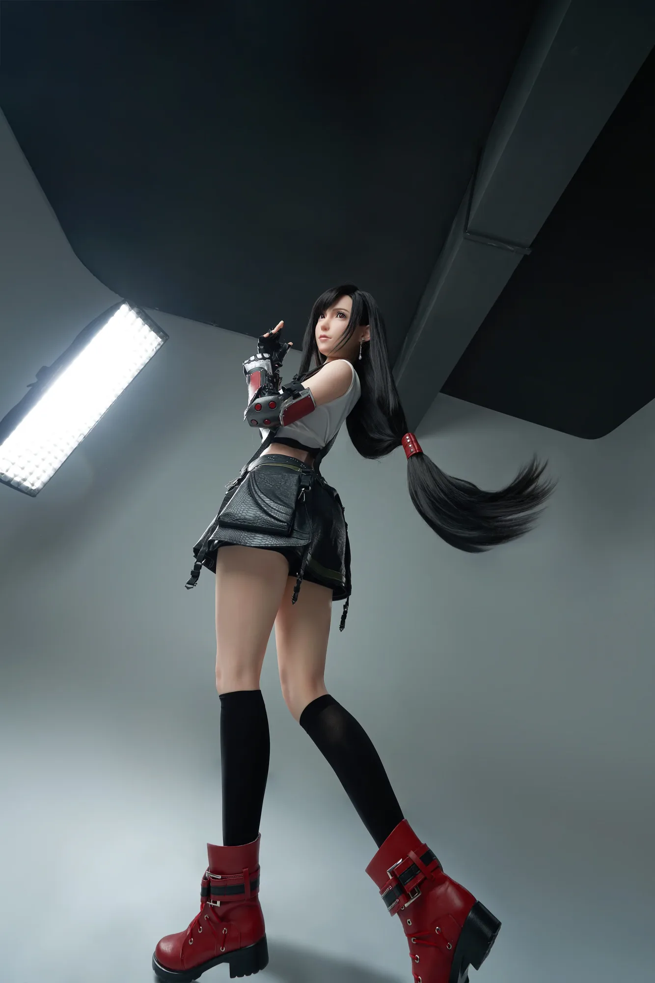 Tifa: 167cm D-Cup Cosplay Silicone Sex Doll-Game Lady view 5