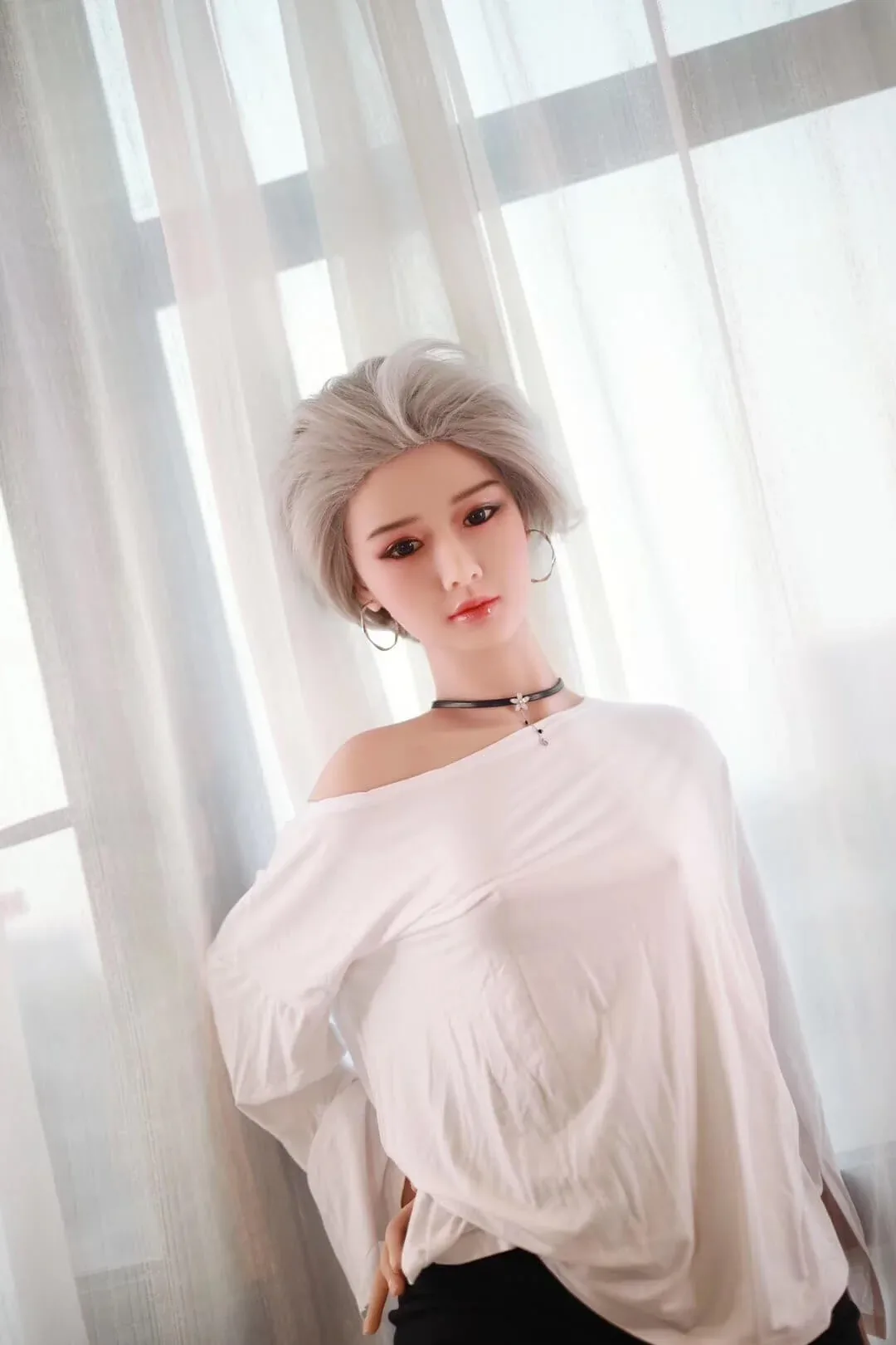 Nicole: JYDoll 163cm D-Cup Realistic Silicone Head TPE Body Sex Doll view 2