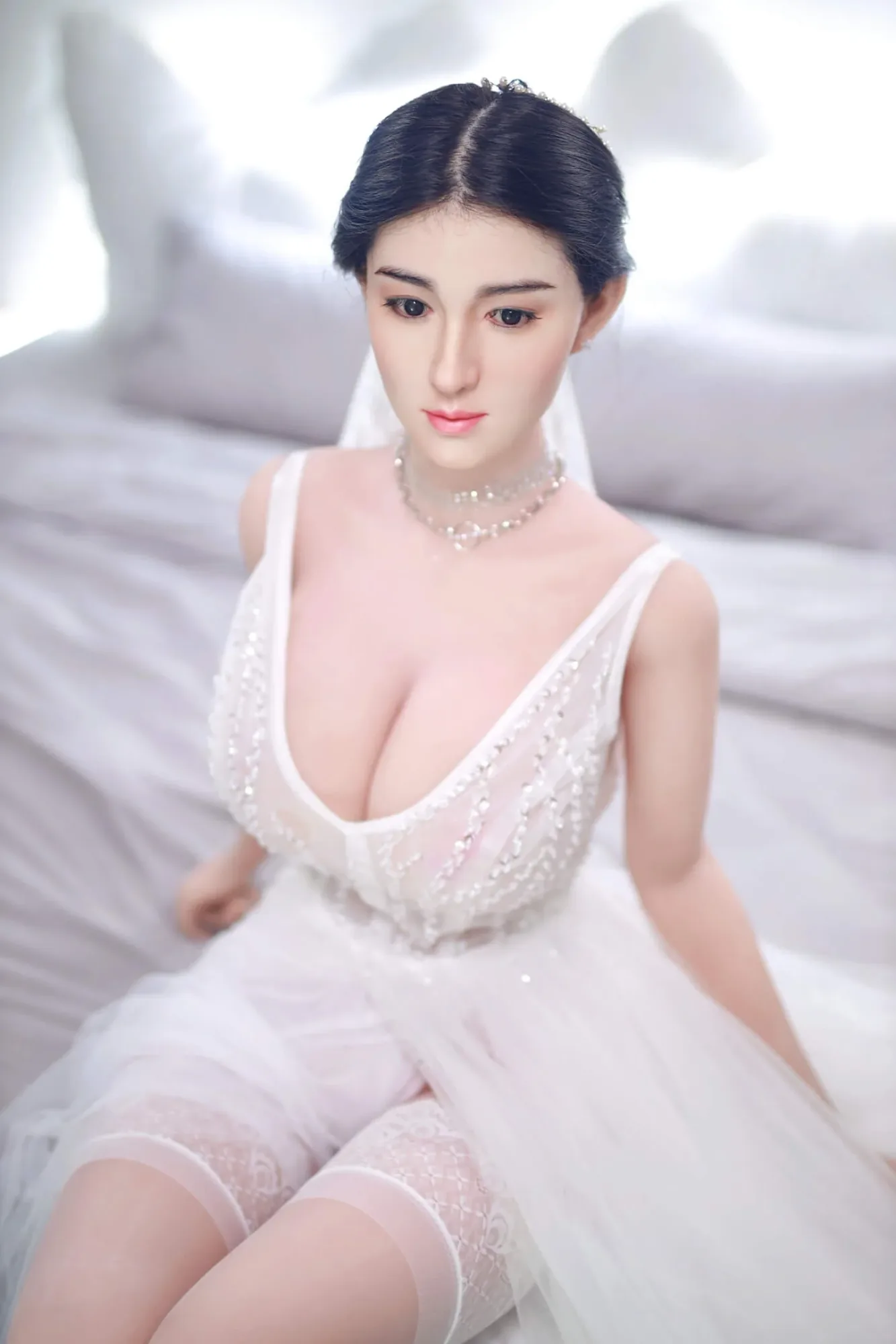 Gia: JYDoll 161cm D-Cup Realistic Silicone Head TPE Body Sex Doll view 7