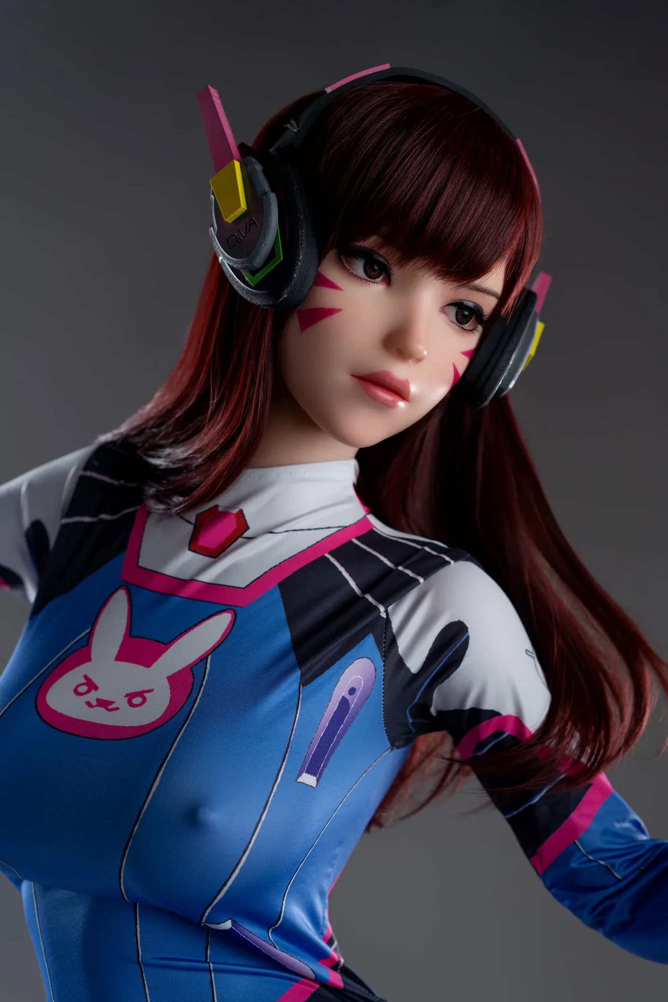 Dva: 167cm D-Cup Cosplay Silicone Sex Doll-Game Lady view 5