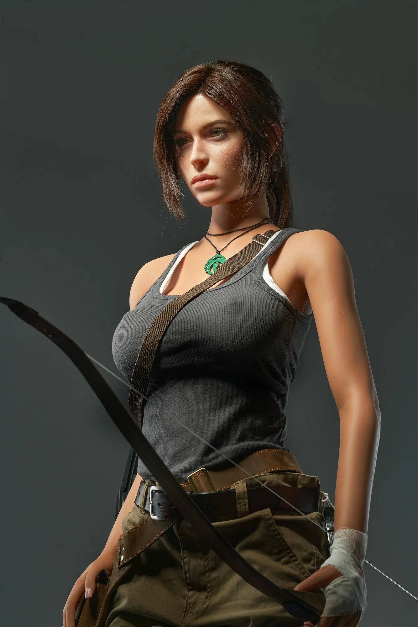 Lara Croft: 166cm E-Cup Cosplay Silicone Sex Doll-Game Lady view 3