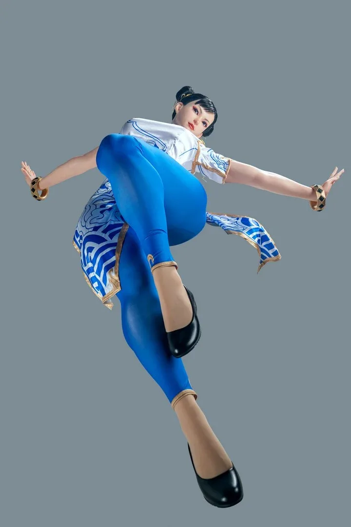 Chun-Li: 169cm F-Cup Cosplay Silicone Sex Doll-Game Lady view 8