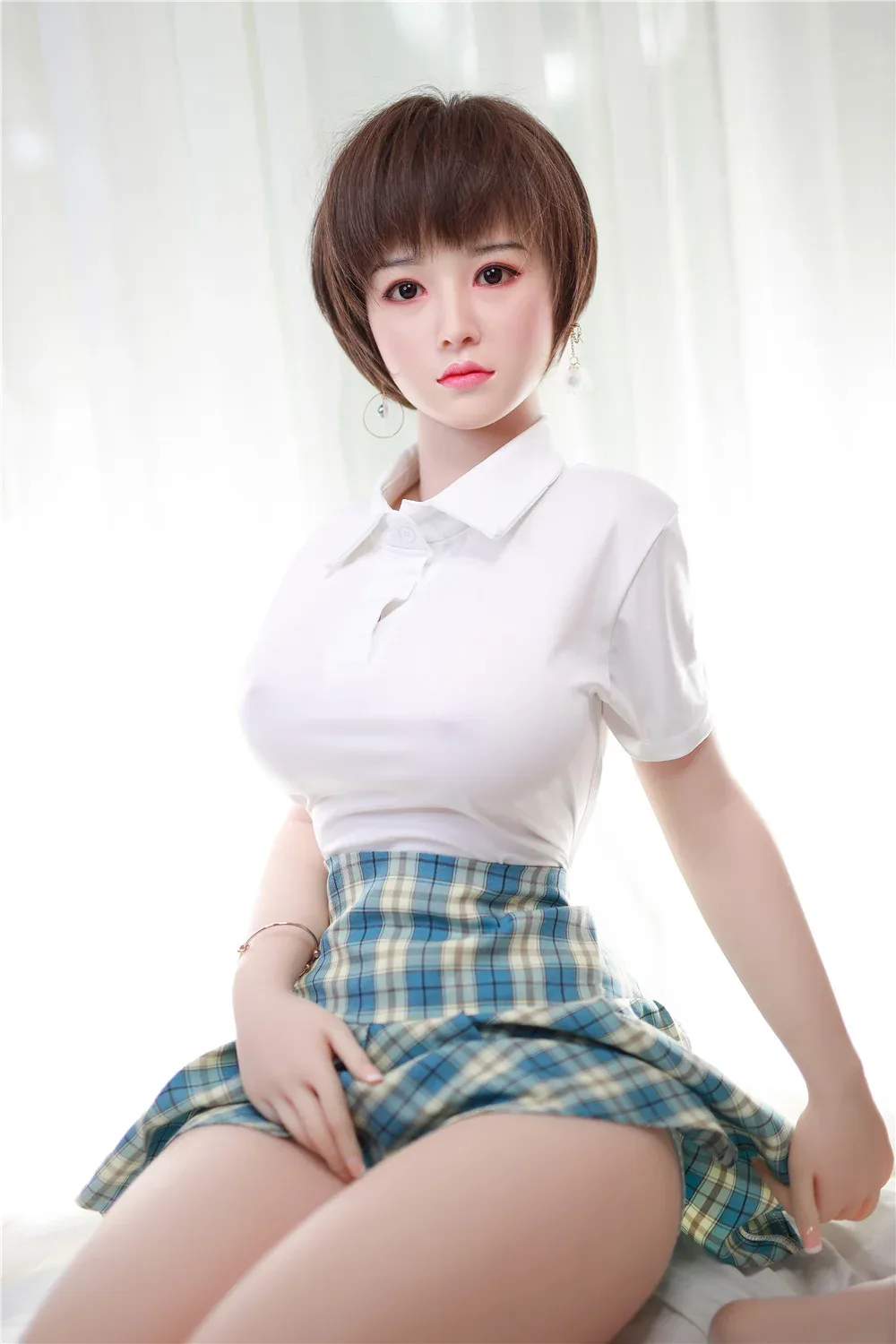 Amber: JYDoll 161cm D-Cup Realistic Silicone Head TPE Body Sex Doll