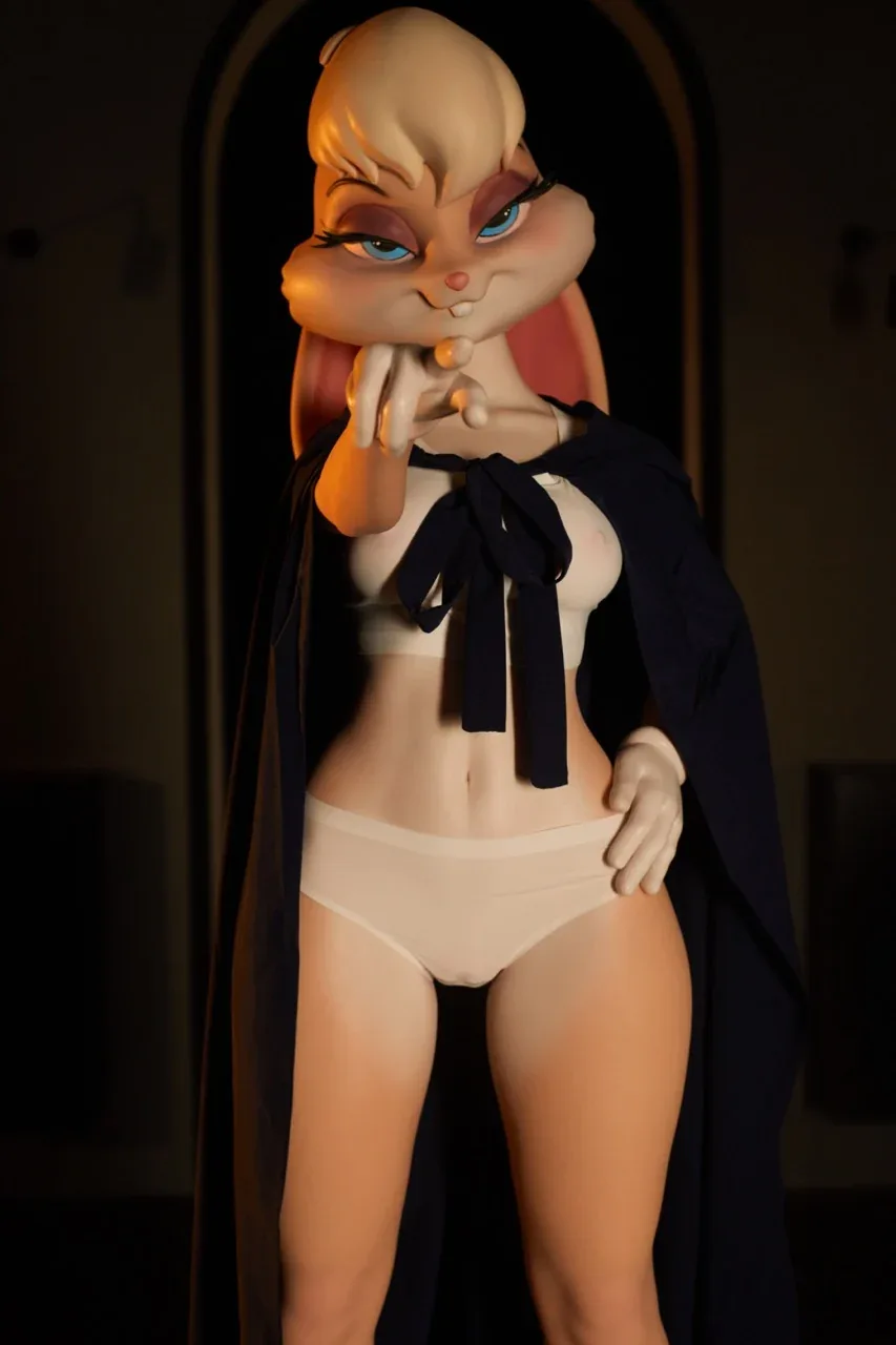 Lola: 150cm C-Cup Realistic Silicone Bunny Furry Sex Doll-Climax Doll-CLM Ultra