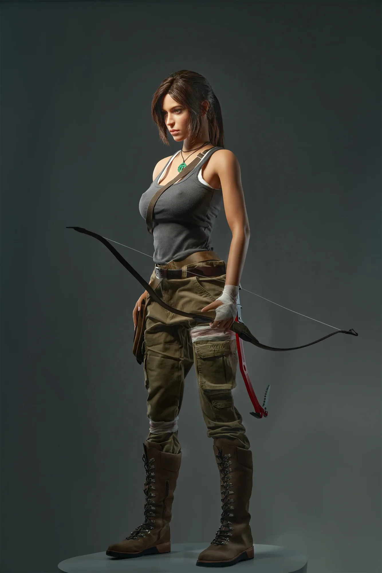 Lara Croft: 166cm E-Cup Cosplay Silicone Sex Doll-Game Lady view 2