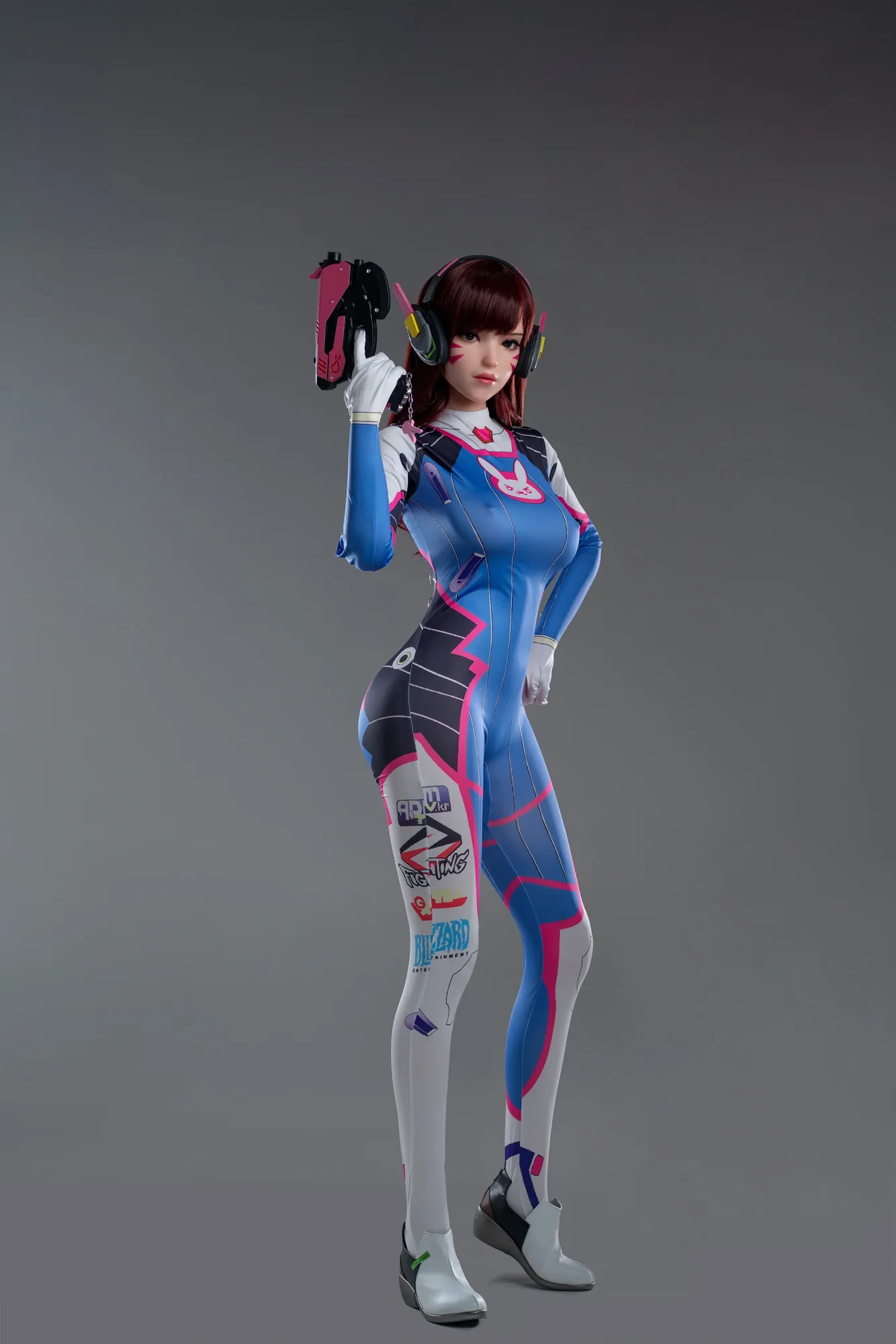 Dva: 167cm D-Cup Cosplay Silicone Sex Doll-Game Lady